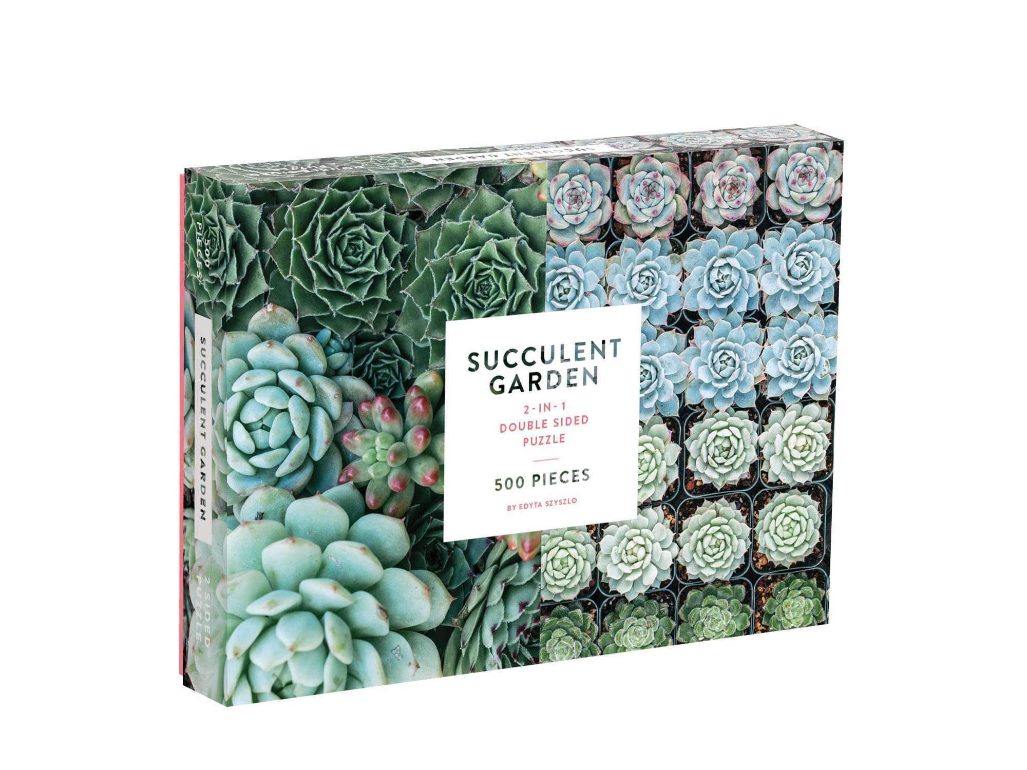 Succulent Garden 2-Sided 500 Piece Puzzle