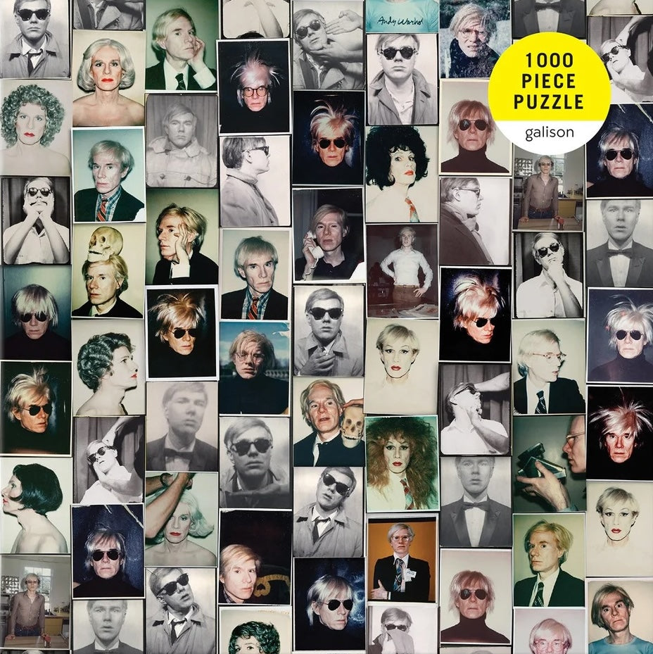 Andy Warhol Selfies 1000 Piece Puzzle in a Square Box