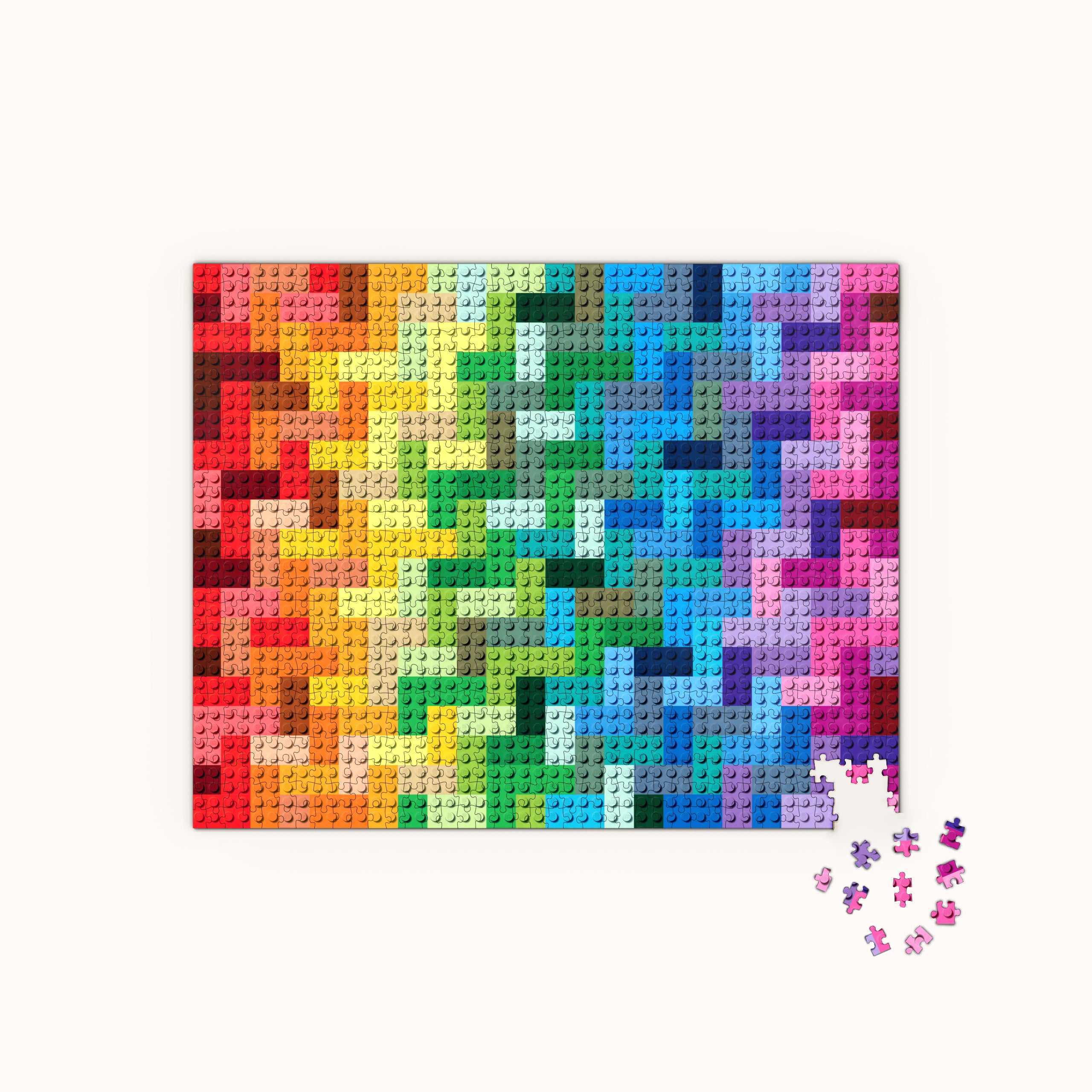 Lego Rainbow Bricks Puzzle