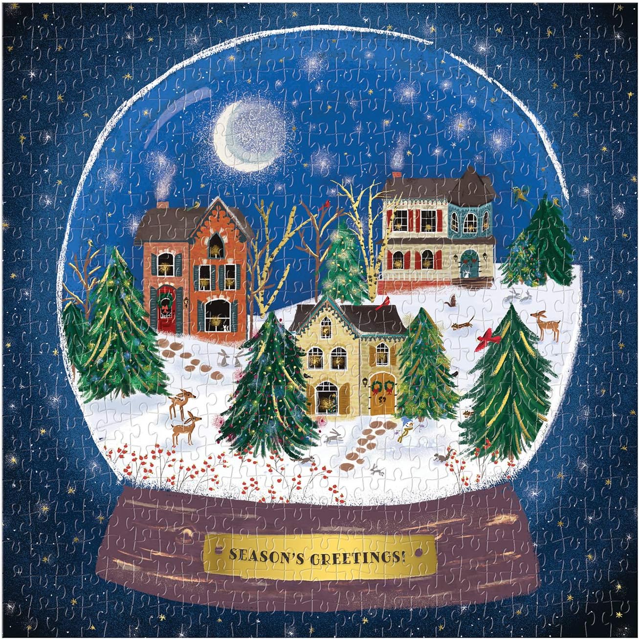 Winter Snow Globe 500 Piece Puzzle