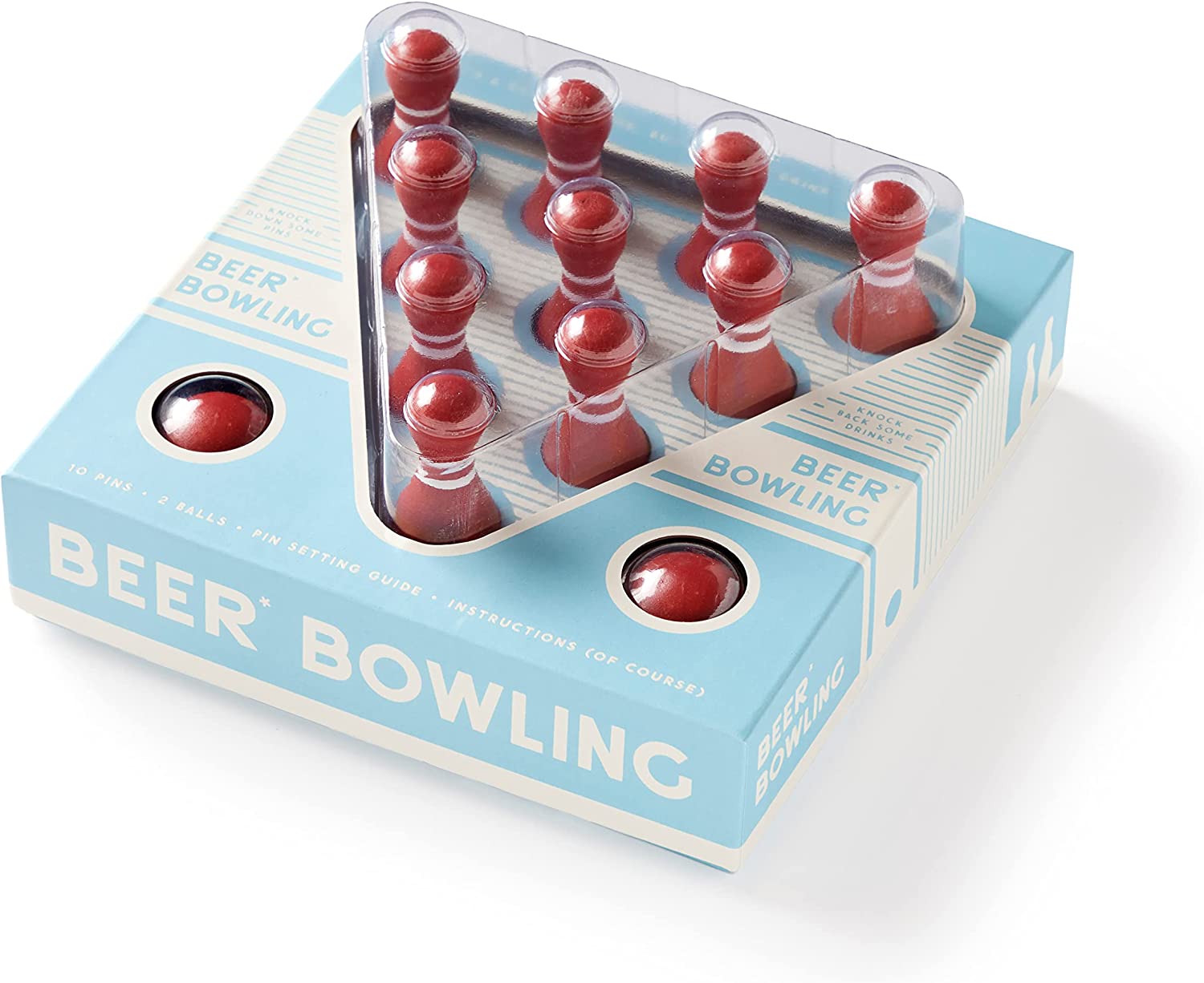 Beer Bowling Drinking Game Set