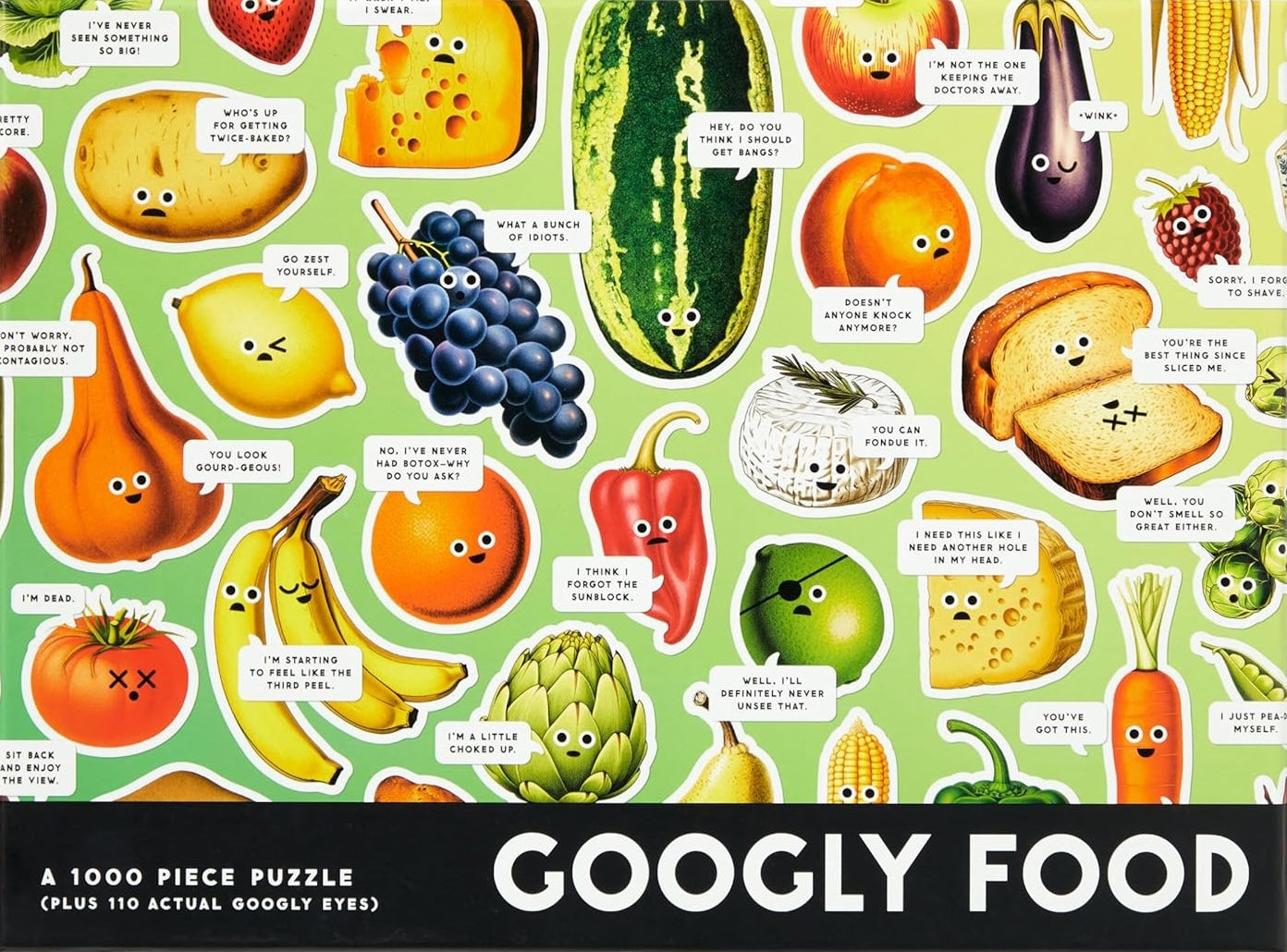 Googly Food 1000 Piece Puzzle