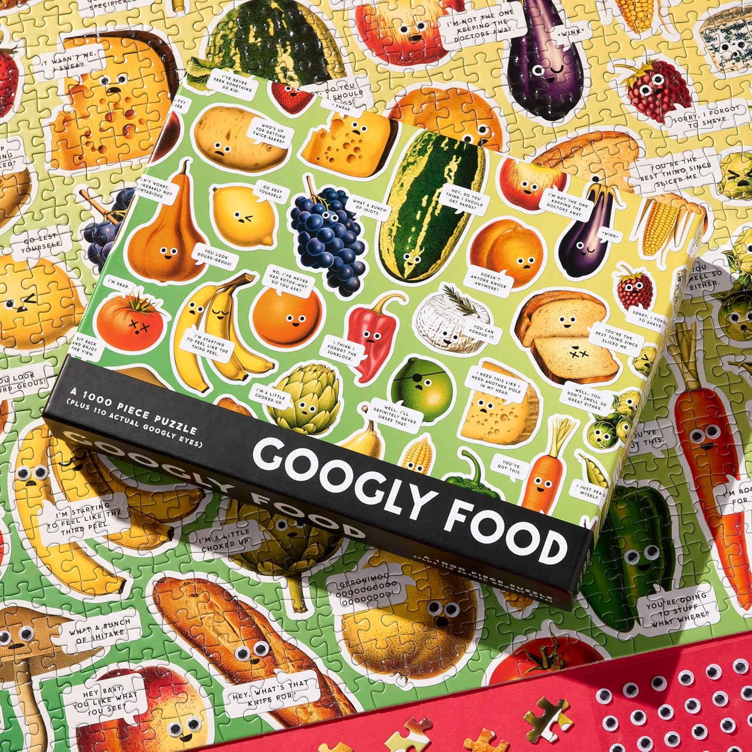 Googly Food 1000 Piece Puzzle