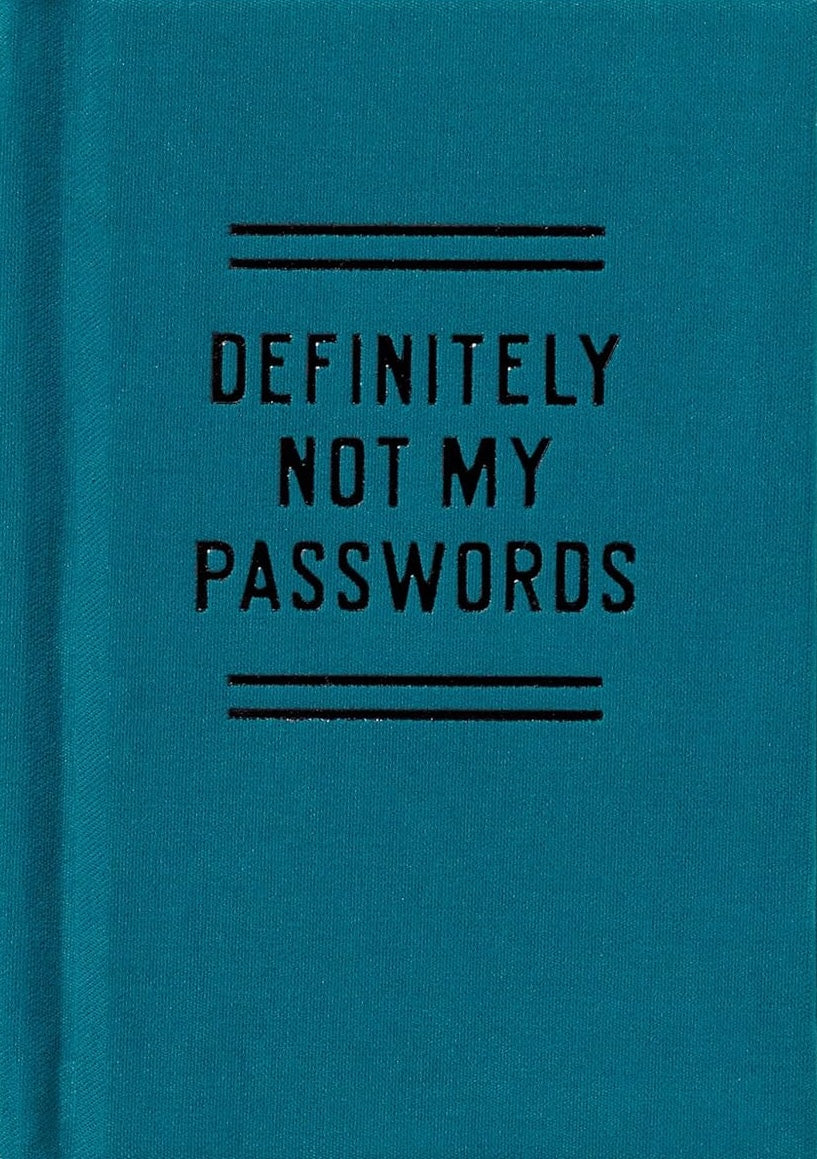 Definitely Not My Passwords - Password Diary