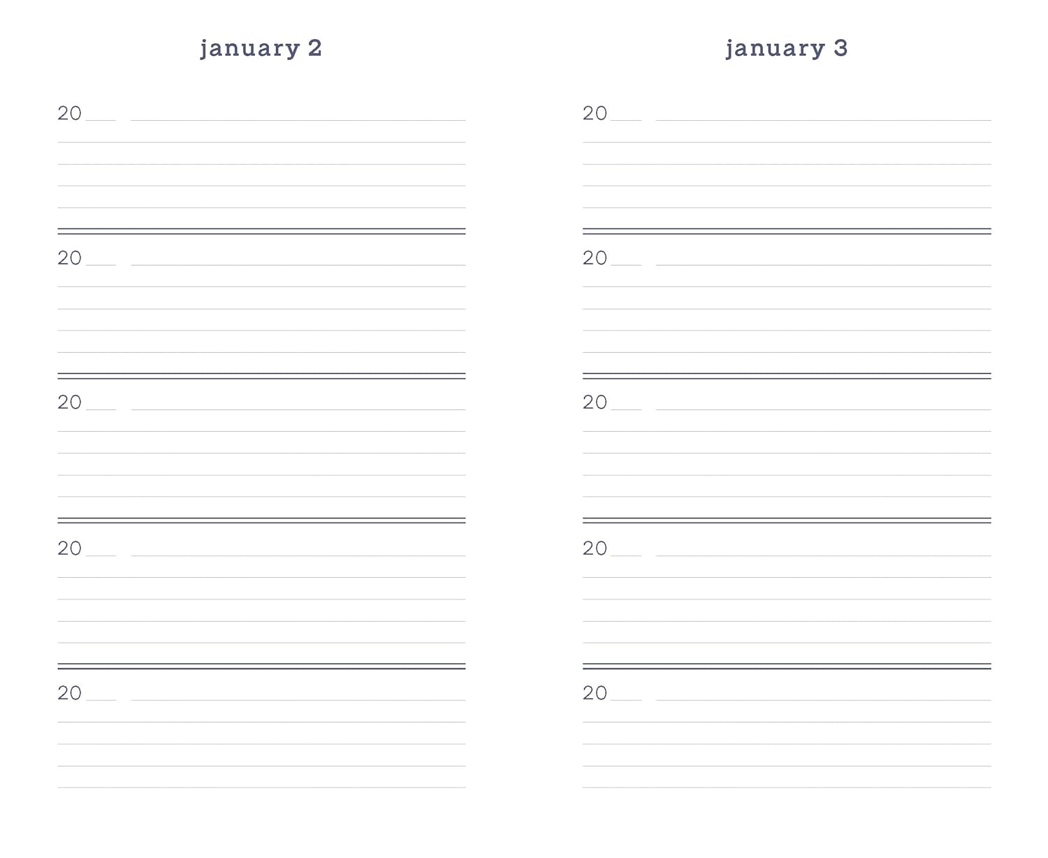 Marimekko One Line a Day (Blue Unikko)