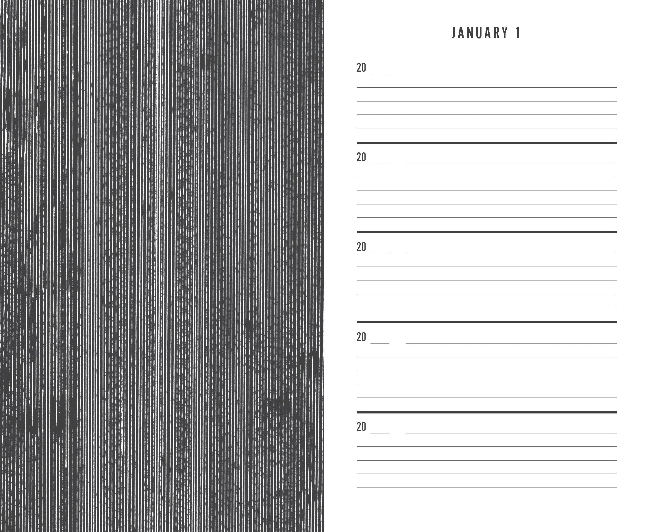 Black Canvas One Line a Day