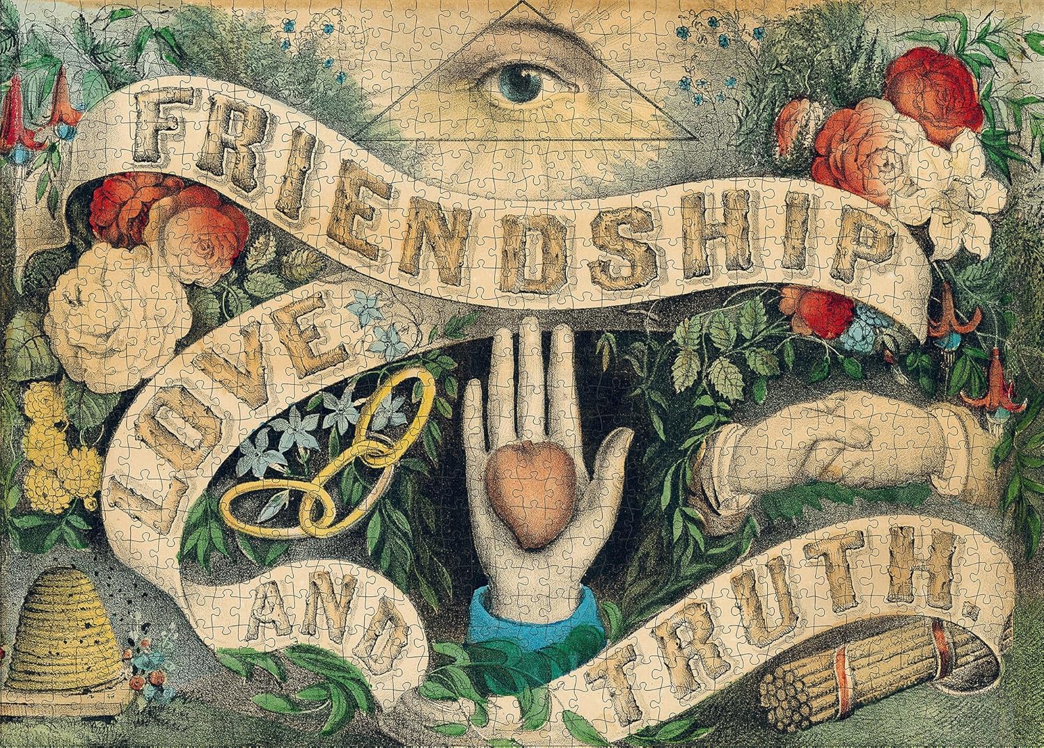 John Derian - Friendship, Love, and Truth 1000 Piece Puzzle