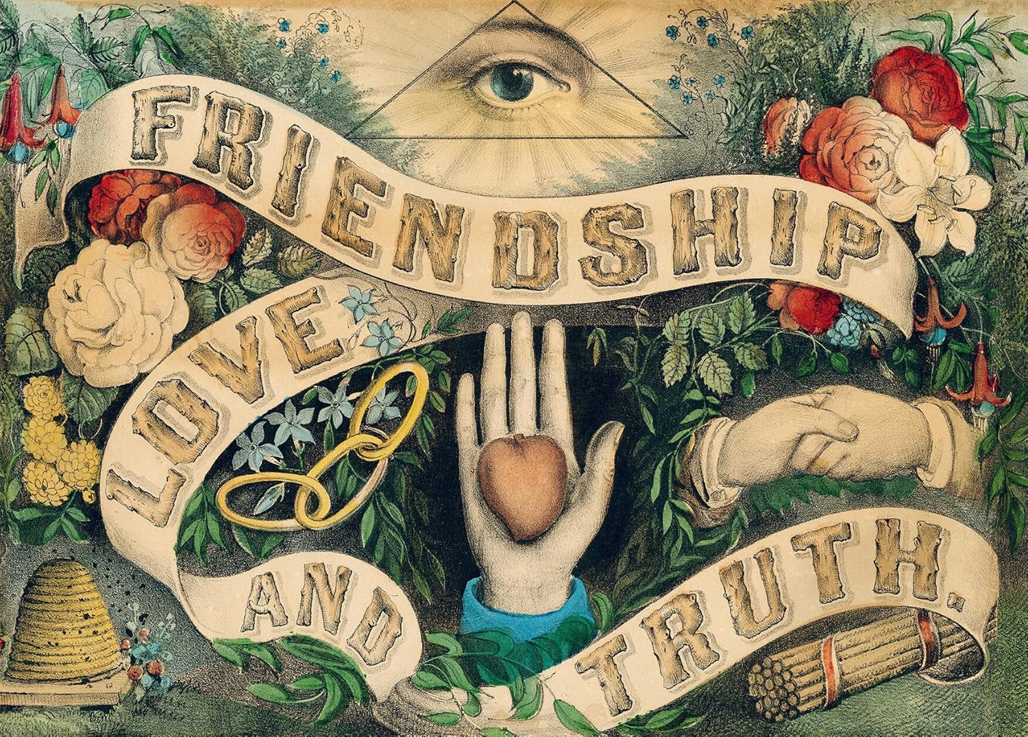 John Derian - Friendship, Love, and Truth 1000 Piece Puzzle