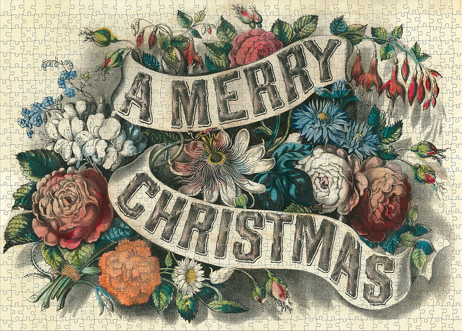 John Derian Paper Goods - Merry Christmas 1,000-Piece Puzzle