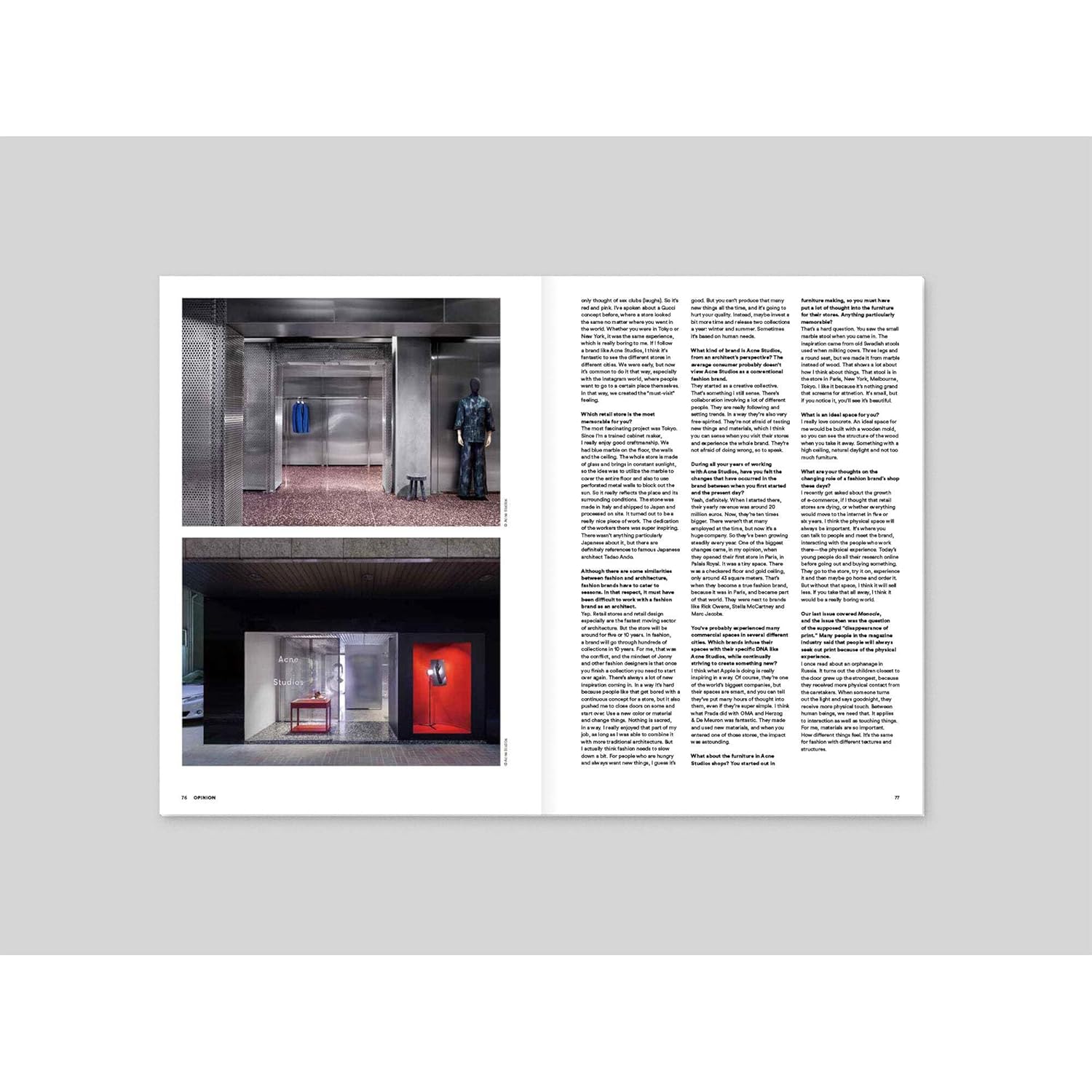 Magazine B Issue 61 ACNE STUDIOS