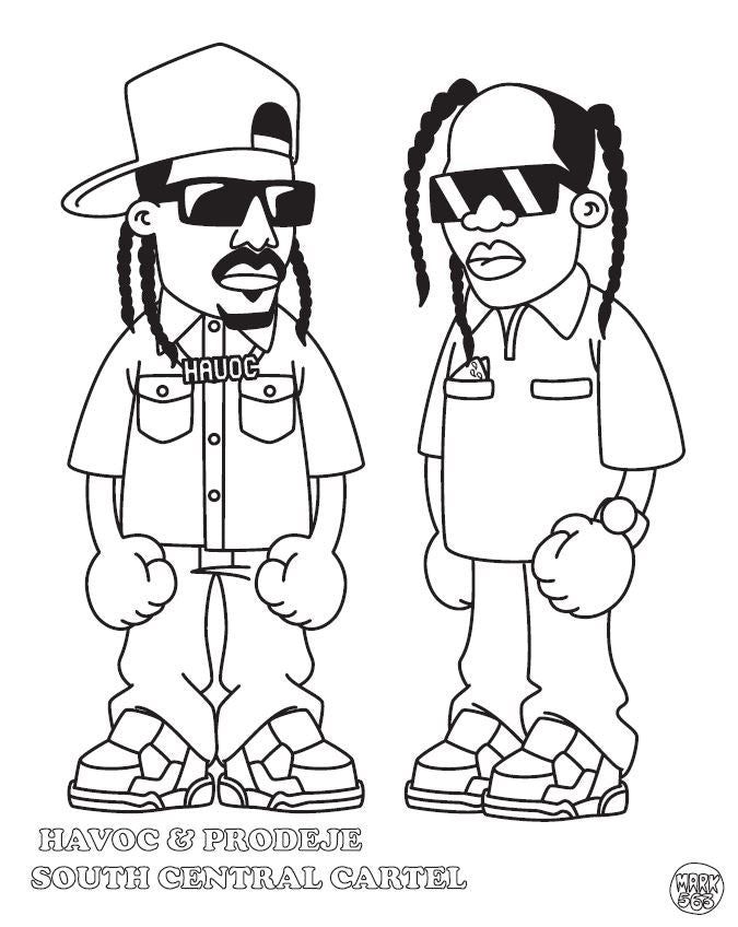 Hip Hop Coloring Book West Coast Edition