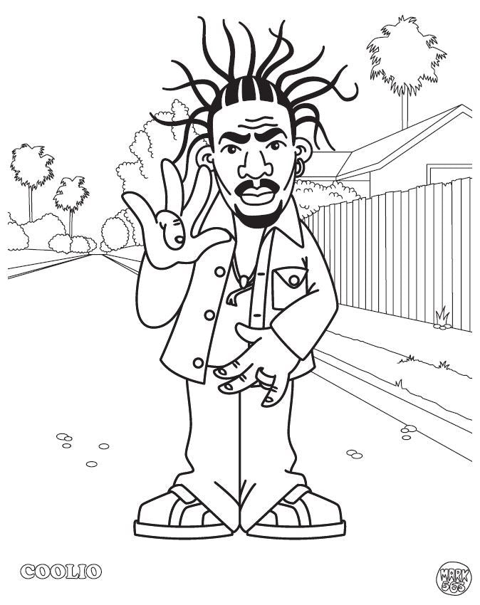 Hip Hop Coloring Book West Coast Edition