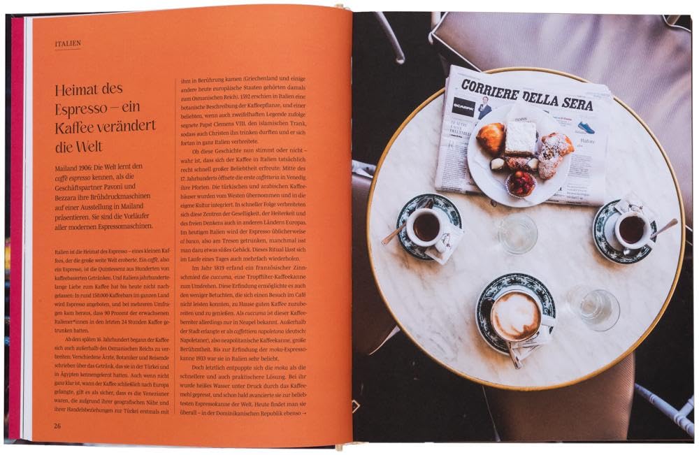 In 80 Kaffees um die Welt - German