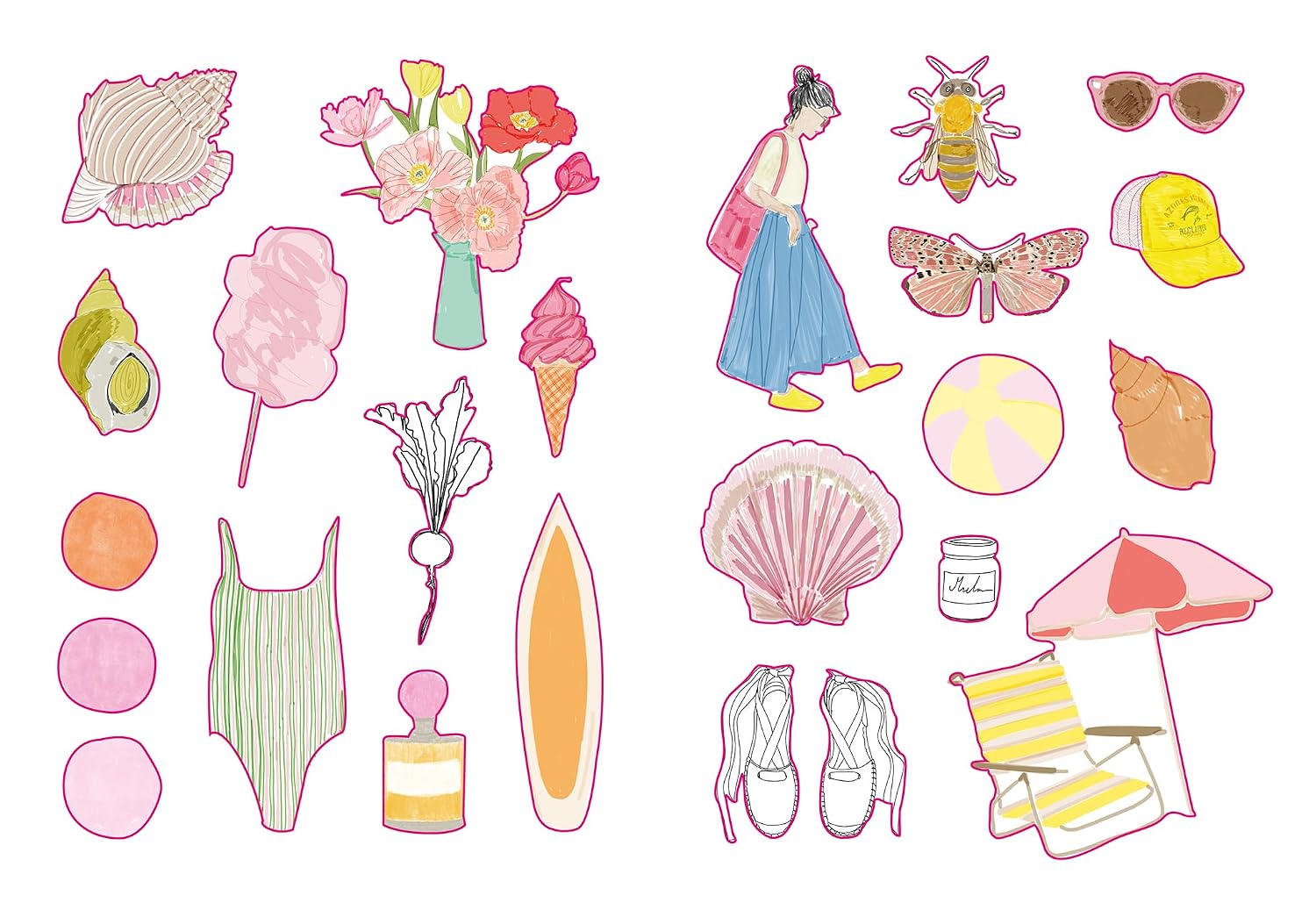 Holiday Stickers Book - Zoé de Las Cases - French