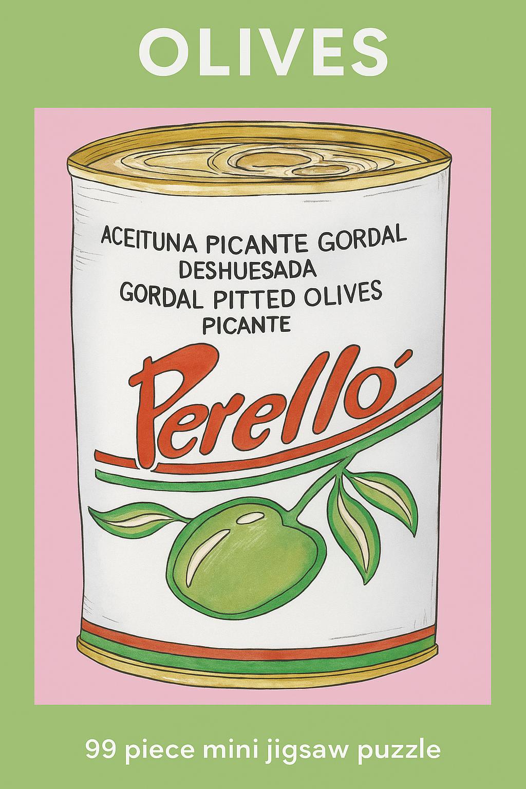 Olives - 99 Piece Mini Jigsaw Puzzle