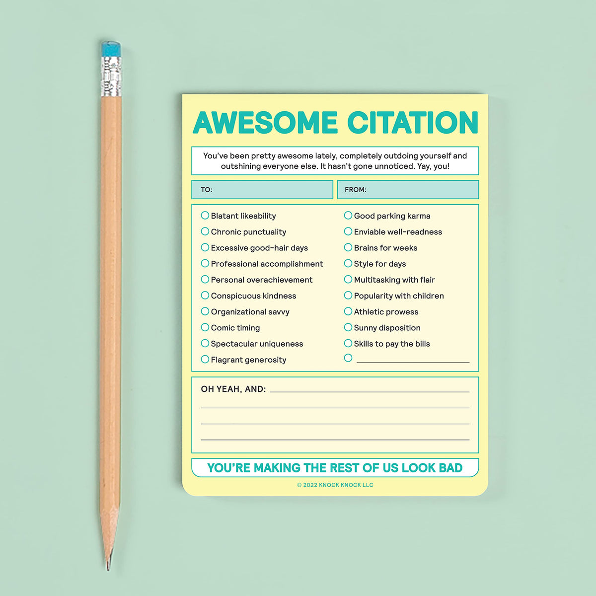 Citation Notepad Awesome Citation Nifty Note Pad
