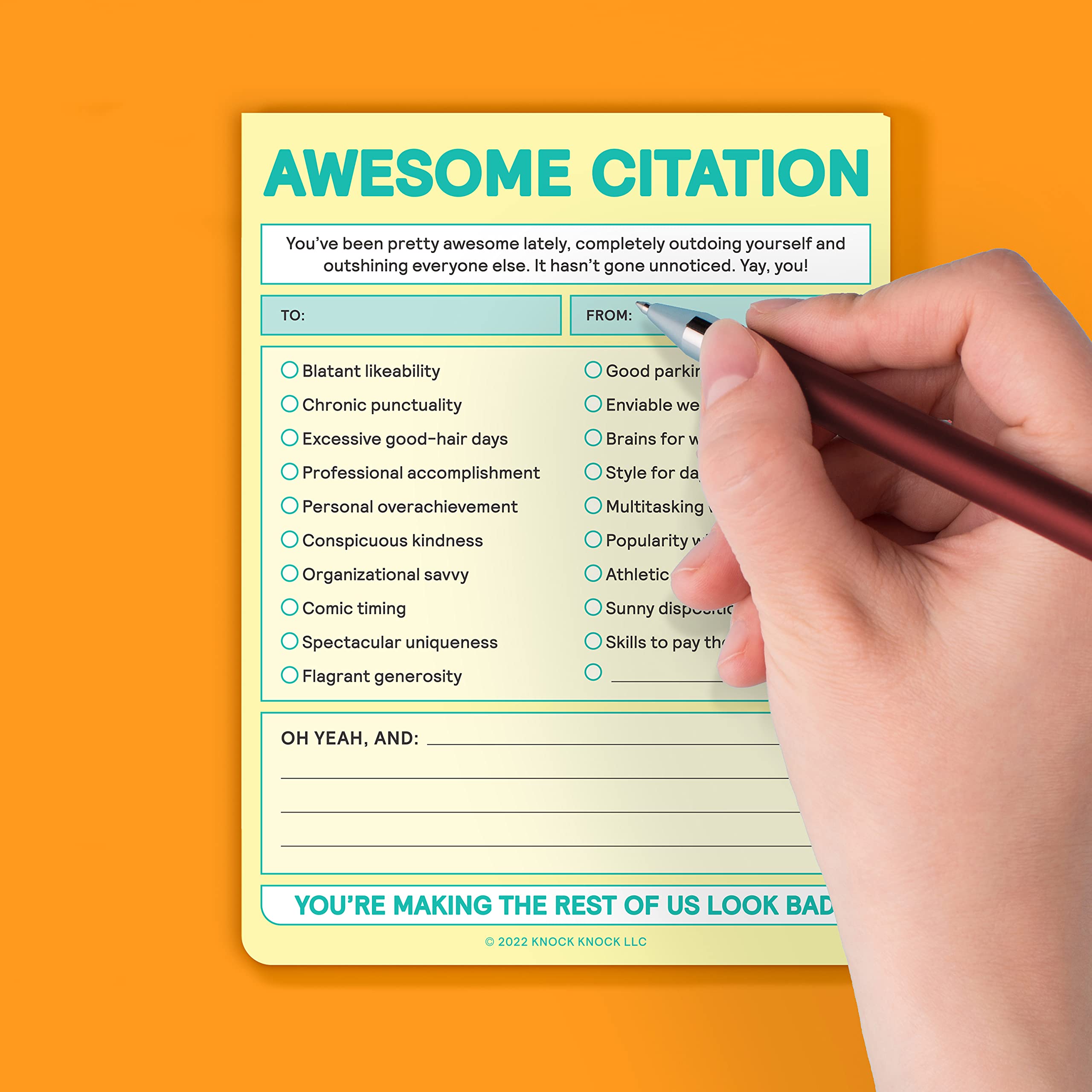 Awesome Citation Nifty Note Pad