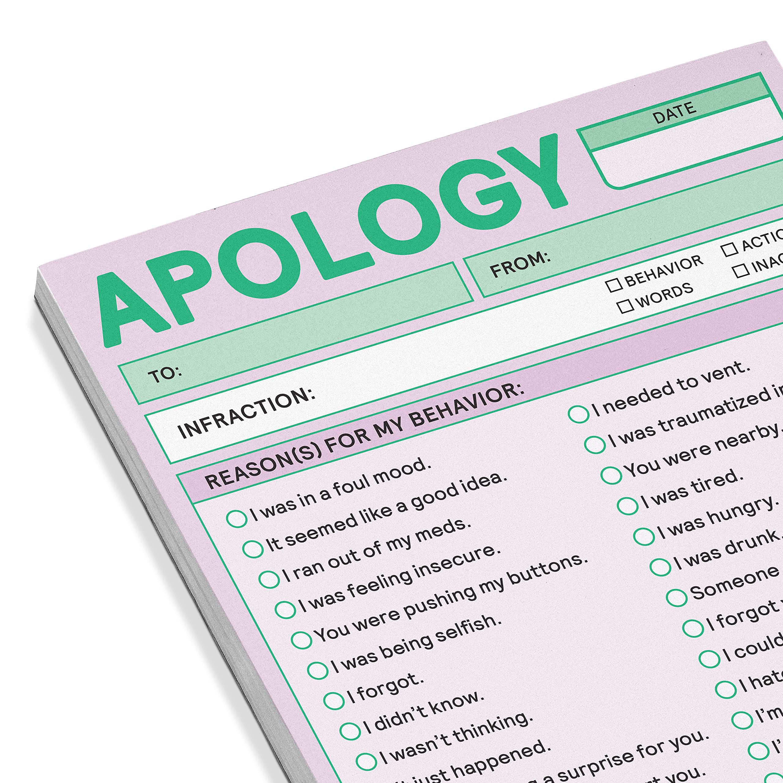 Apology Nifty Note