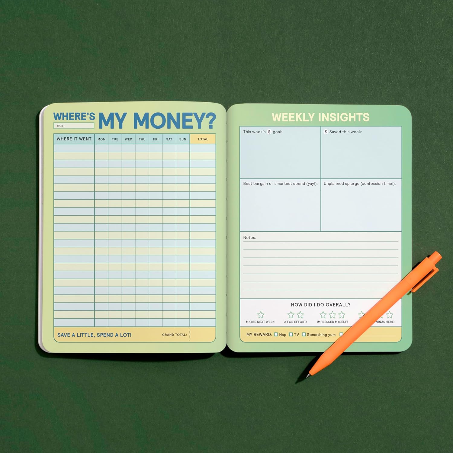 Where´s My Money Tracker Notebook