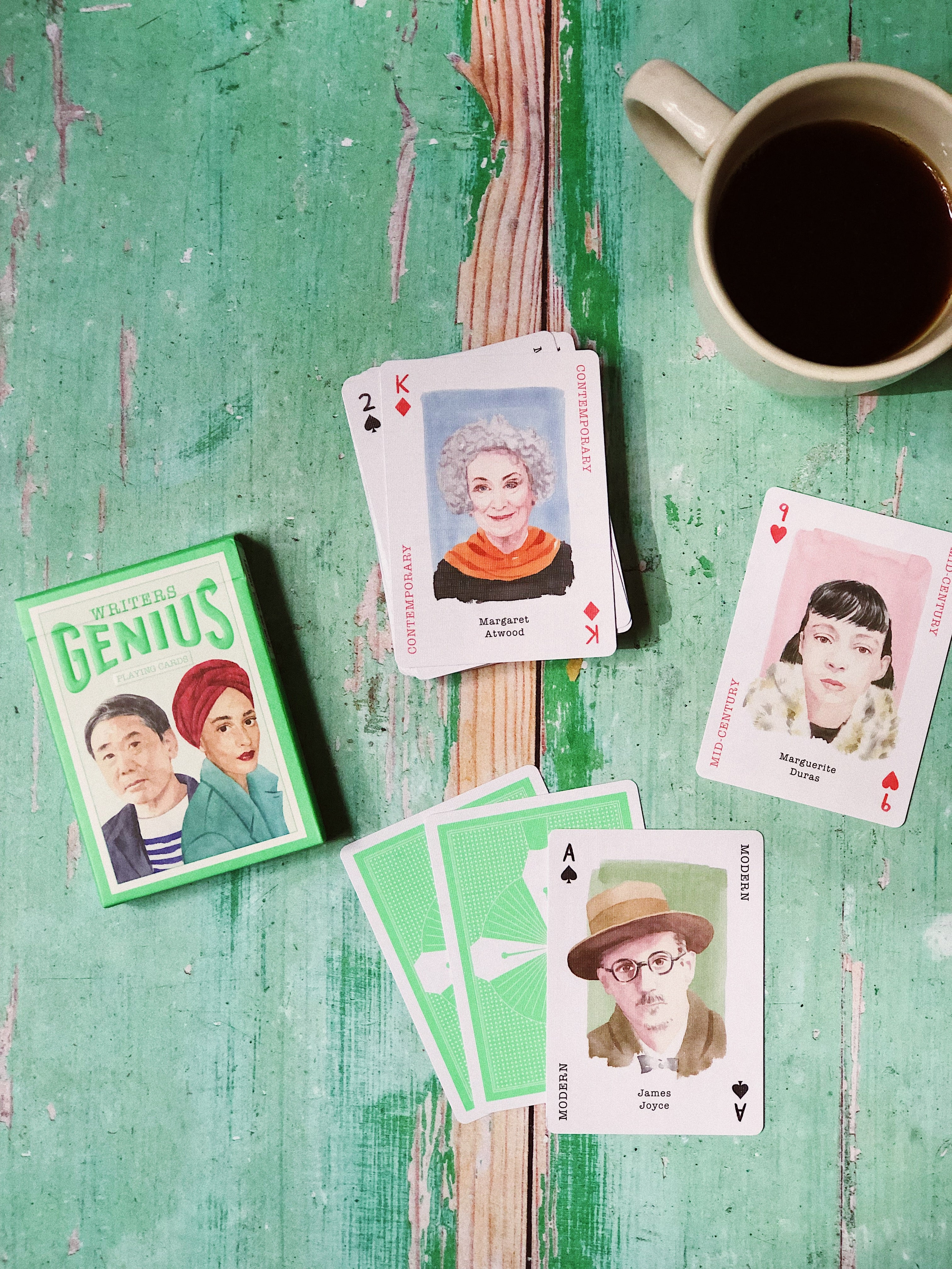 Genius Writers Playing Cards