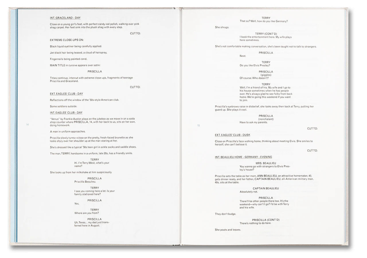 SofiaCoppola - Priscilla Screenplay Book
