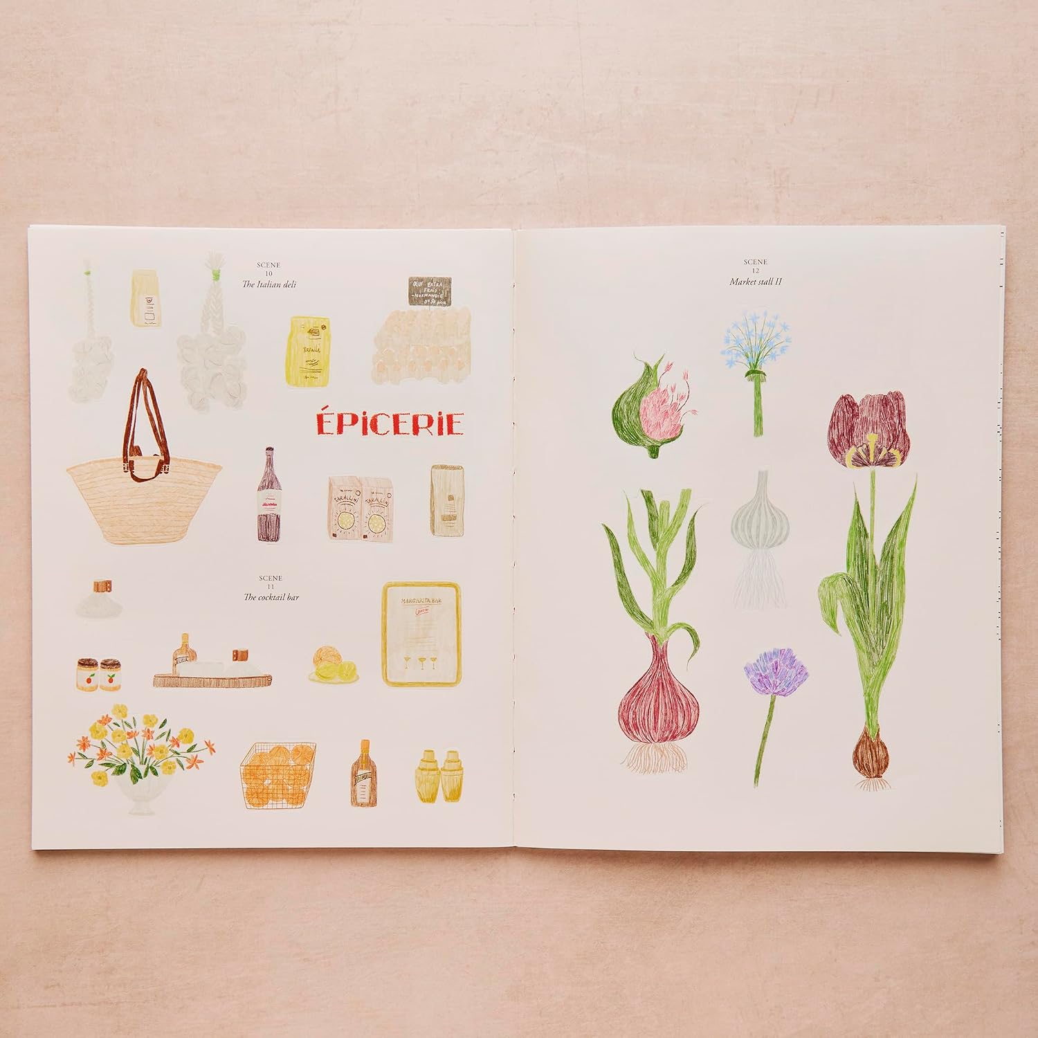 Market Days - Colouring and stickers by Zoé de Las Cases