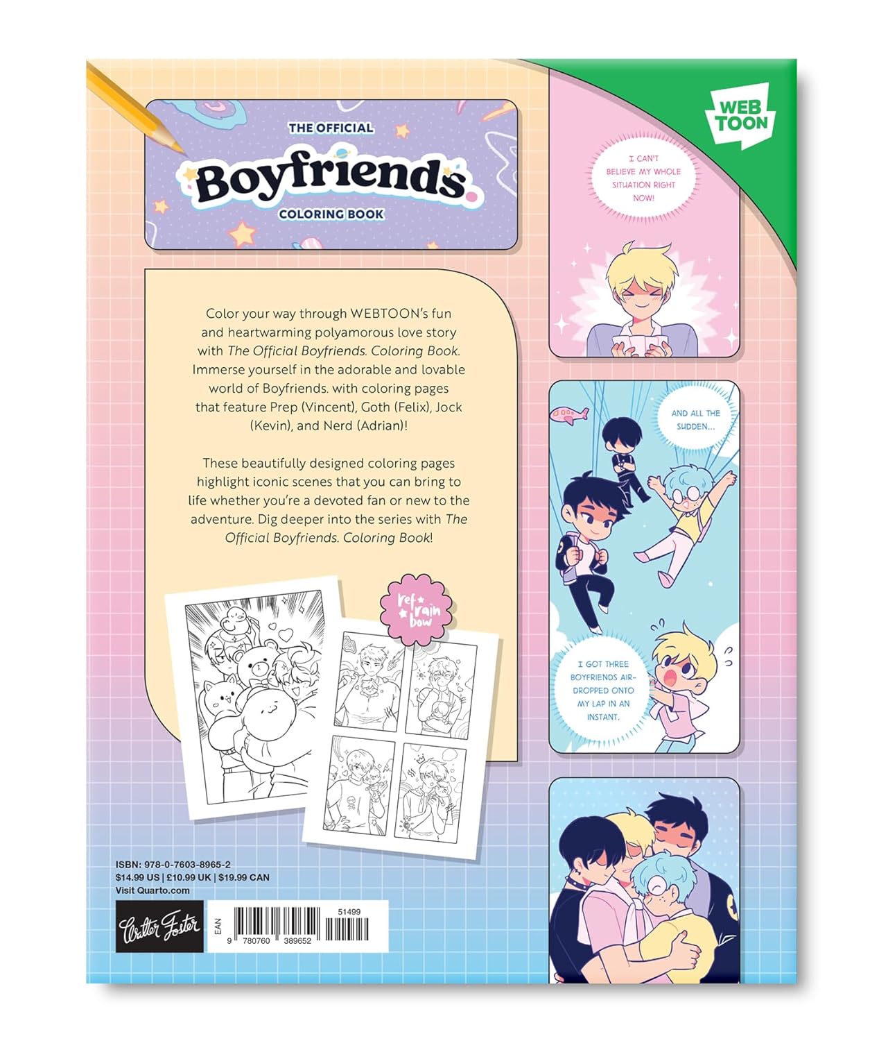 The Official Boyfriends. Coloring Book