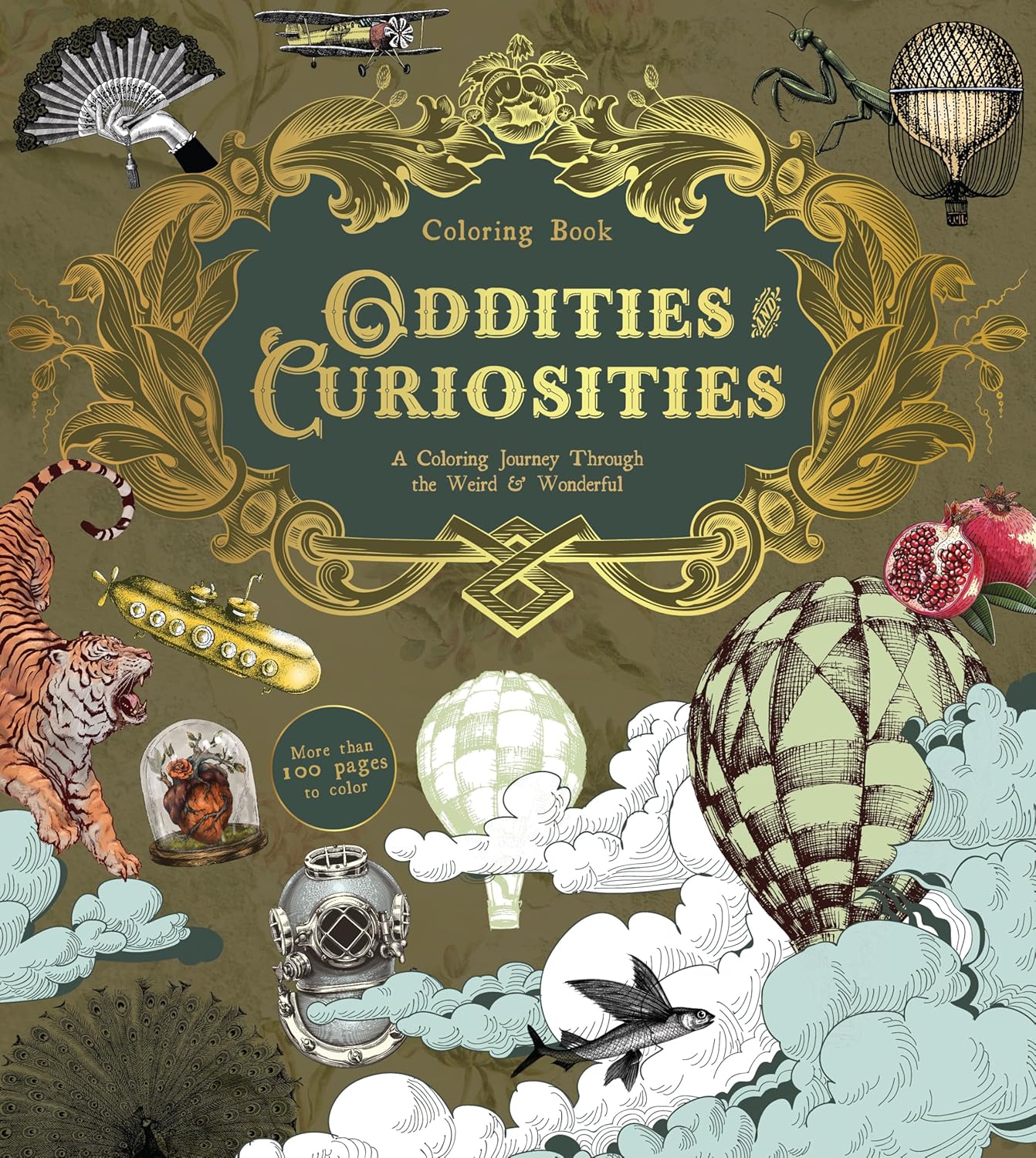 Oddities & Curiosities Coloring Book: A Coloring Journey Through the Weird and the Wonderful