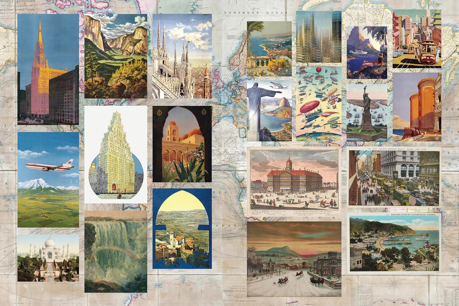 Epic Journeys and Grand Tours Travel Sticker. Color & Activity Book