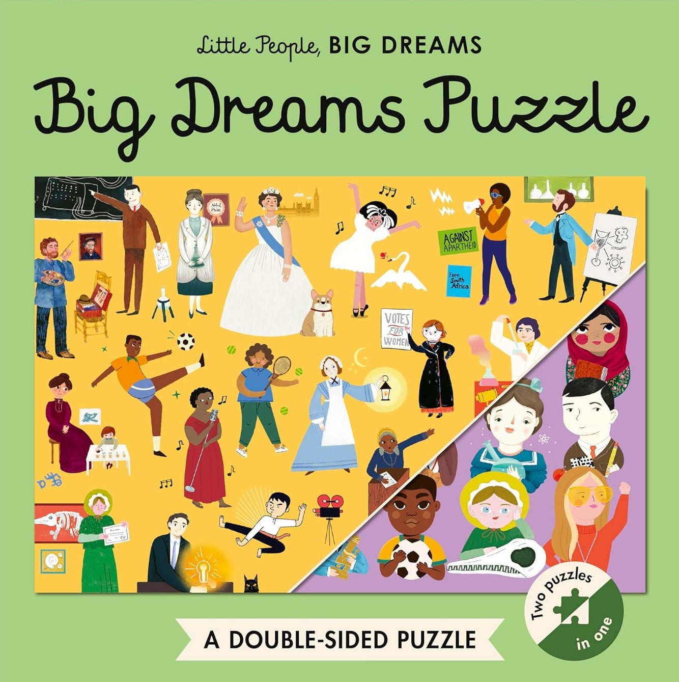 Little People, BIG DREAMS Puzzle - 100-Piece Double-Sided Puzzle