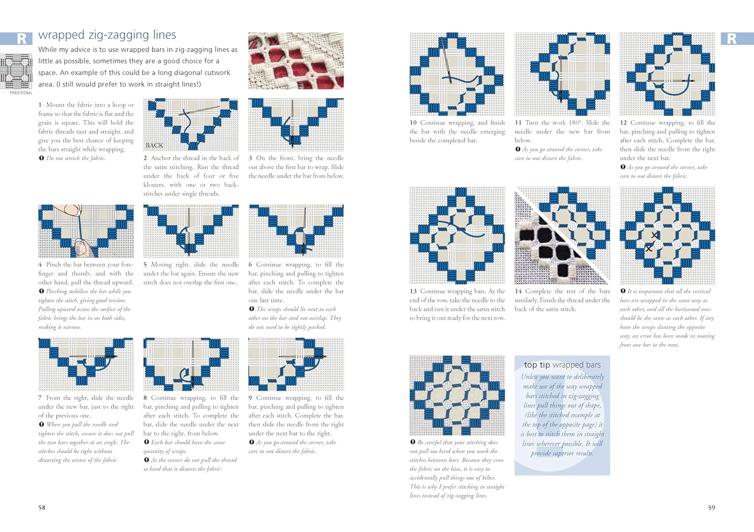 Hardanger Filling Stitches