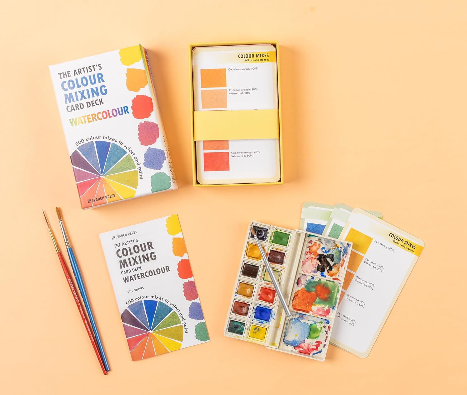 The Artist's Colour Mixing Card Deck - Watercolour