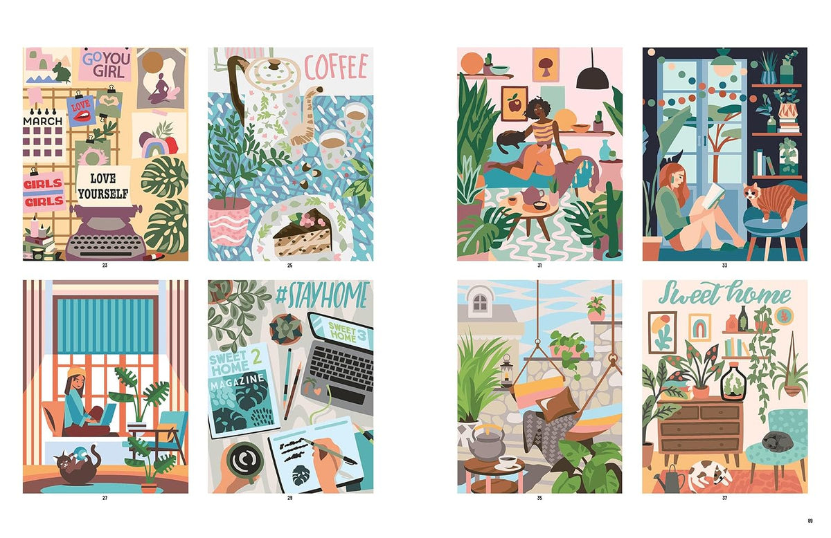 Color by Numbers - Cozy Home