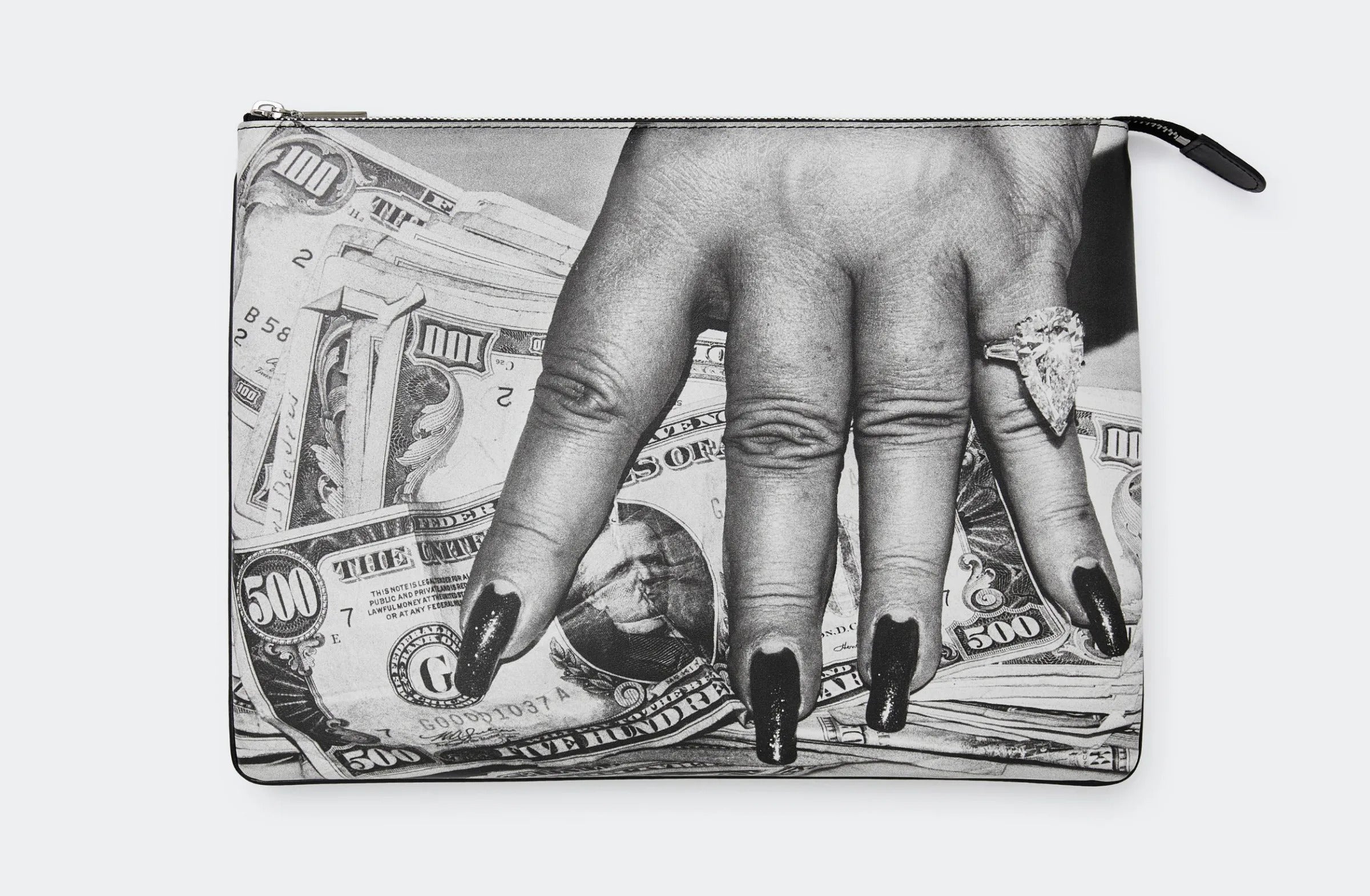 Pouch. Helmut Newton ‘Fat Hand and Dollars’