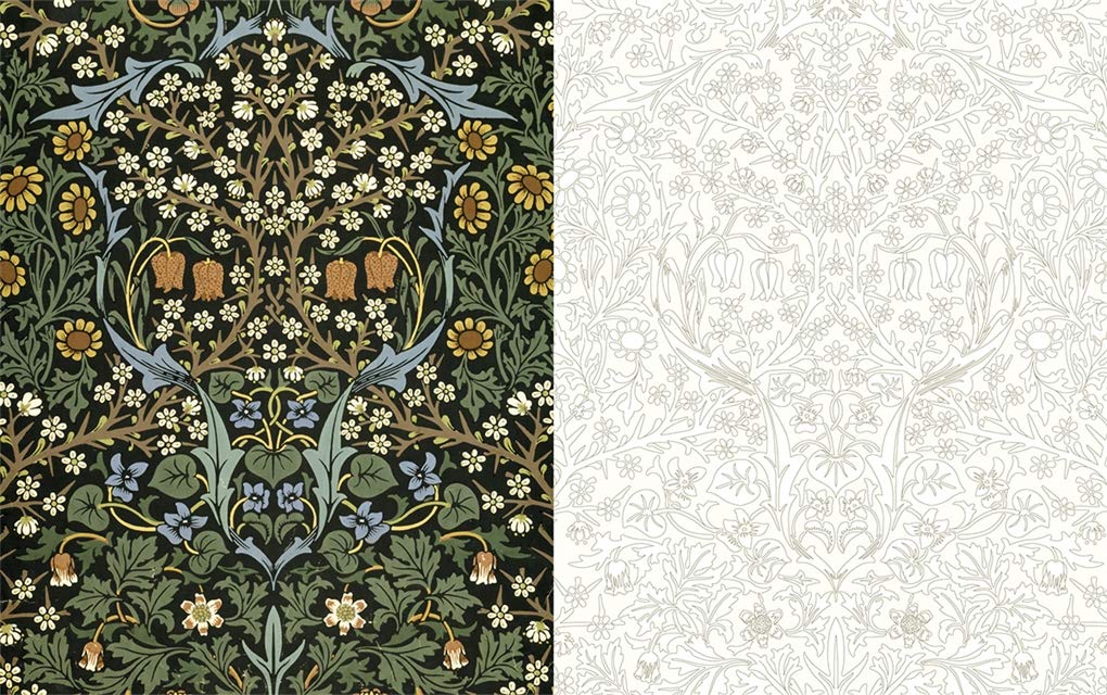 William Morris - An Arts & Crafts Colouring Book