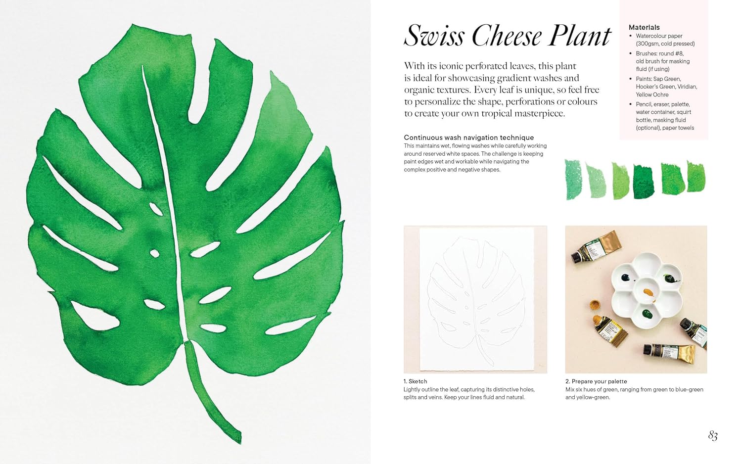 Modern Botanical Watercolour Painting