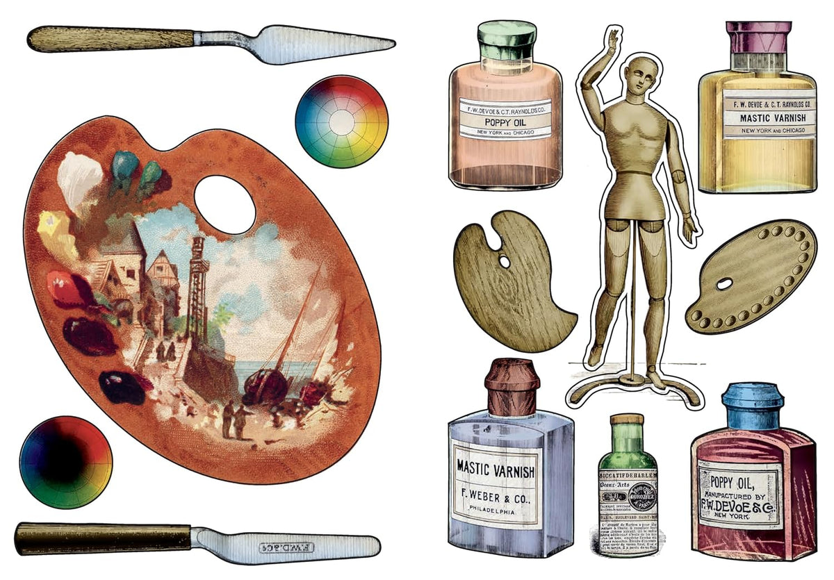The Artist's Studio - A Little Sticker Book
