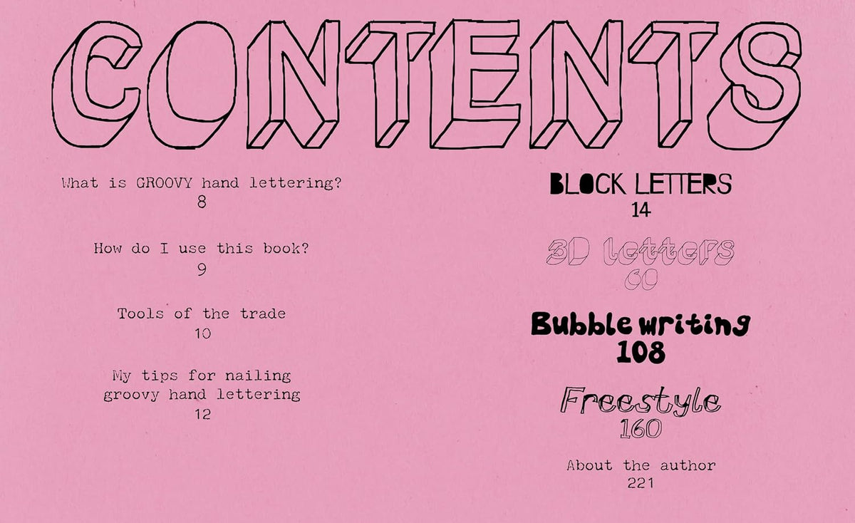 Groovy Hand Lettering Workbook